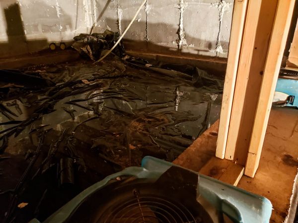 Crawlspace Water Cleanup in Midland